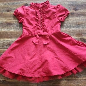 Baby Gap Factory deep red fancy dress